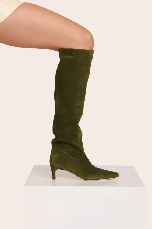 WALLY BOOT  OLIVE SUEDE