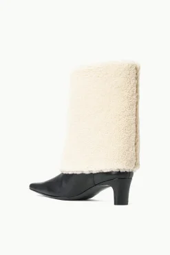 WALLY FOLDOVER BOOT  BLACK CREAM