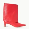 WALLY FOLDOVER BOOT  RED ROSE