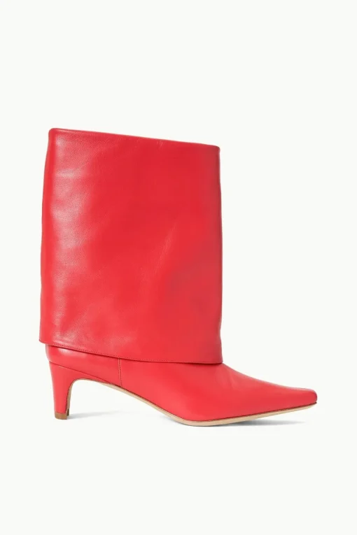 WALLY FOLDOVER BOOT  RED ROSE