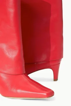 WALLY FOLDOVER BOOT RED ROSE