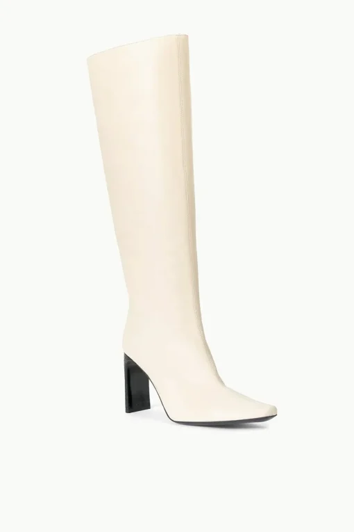 WALLY HIGH HEEL BOOT  CREAM BLACK