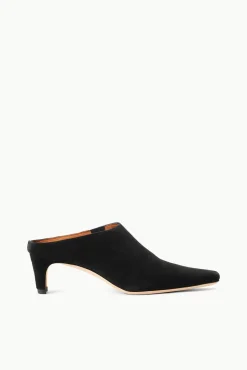 WALLY MULE  BLACK SUEDE