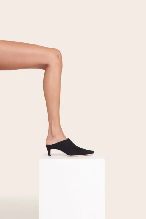 WALLY MULE  BLACK SUEDE