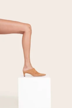 WALLY MULE  TAN SUEDE