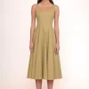 WELLS DRESS  KHAKI