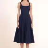 WELLS DRESS  NAVY