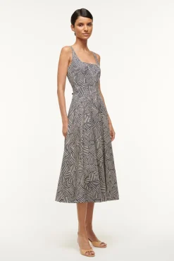 WELLS DRESS  NAVY MOSAIC