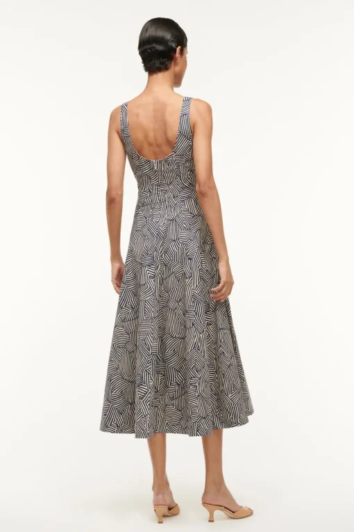 WELLS DRESS  NAVY MOSAIC