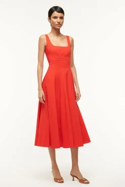 WELLS DRESS  RED ROSE