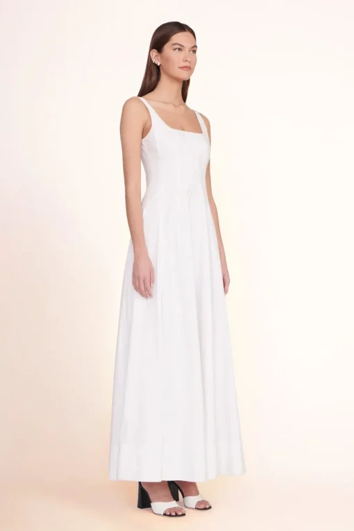 WELLS MAXI DRESS  WHITE
