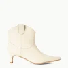 WESTERN WALLY ANKLE BOOT  CREAM