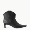 WESTERN WALLY ANKLE BOOT  BLACK