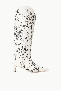 WESTERN WALLY BOOT  BLACK & WHITE HAIRCALF