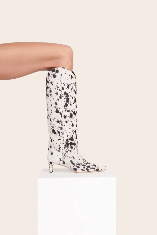 WESTERN WALLY BOOT  BLACK & WHITE HAIRCALF