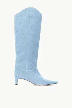 WESTERN WALLY BOOT  DENIM BLUE