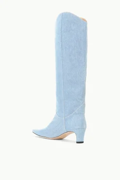 WESTERN WALLY BOOT  DENIM BLUE