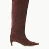 WESTERN WALLY BOOT  MAHOGANY SUEDE