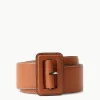 WIDE WAIST BELT  TAN