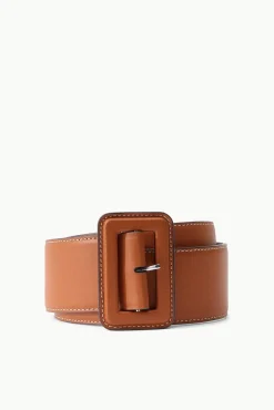 WIDE WAIST BELT  TAN