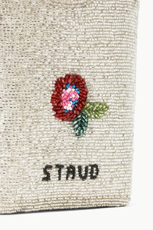 ZOE BEADED BAG  DIAMOND ROSE